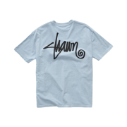 S/Double Shawn Script T-Shirt Washed Baby Blue