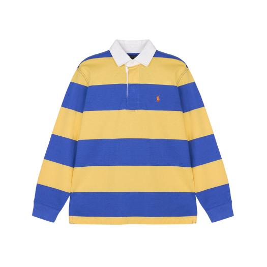 KM5CTSLRLD6YL [20% 적립] Polo Ralph Lauren Classic Fit Striped Jersey Rugby Shirt Yellow - 25FW