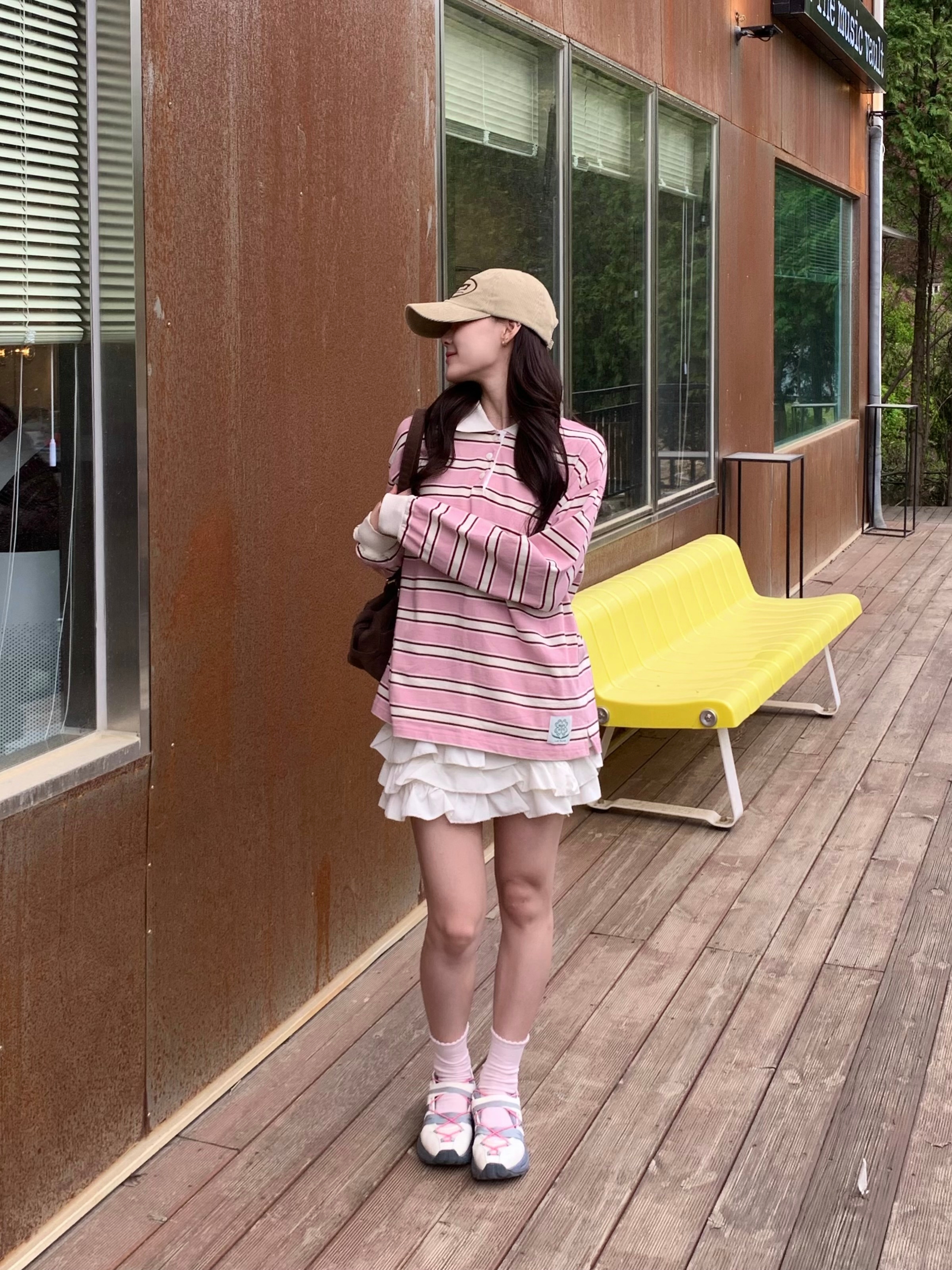le coq sportif Reto Mary Jane Ivory 착용 스타일 - 5