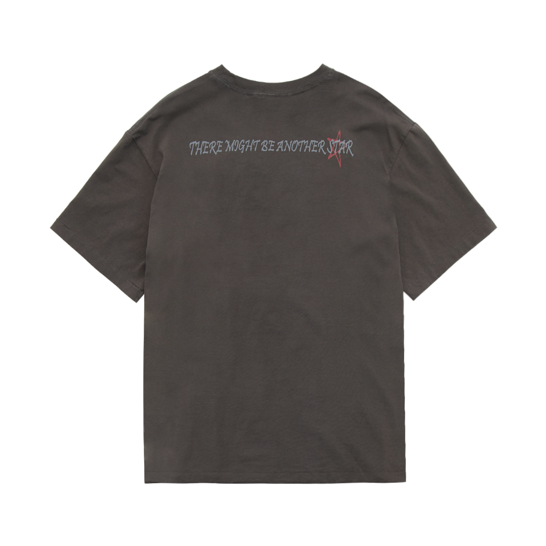 PL5OTS2002CJ Polyteru 1/2 Graphic T-Shirt 'Reverse Star' Washed Charcoal Brown - #2