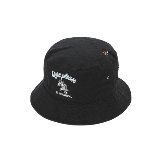 HCF-5A-FC06 Horn Garment Tom and Jerry Logo Point Bucket Hat Black