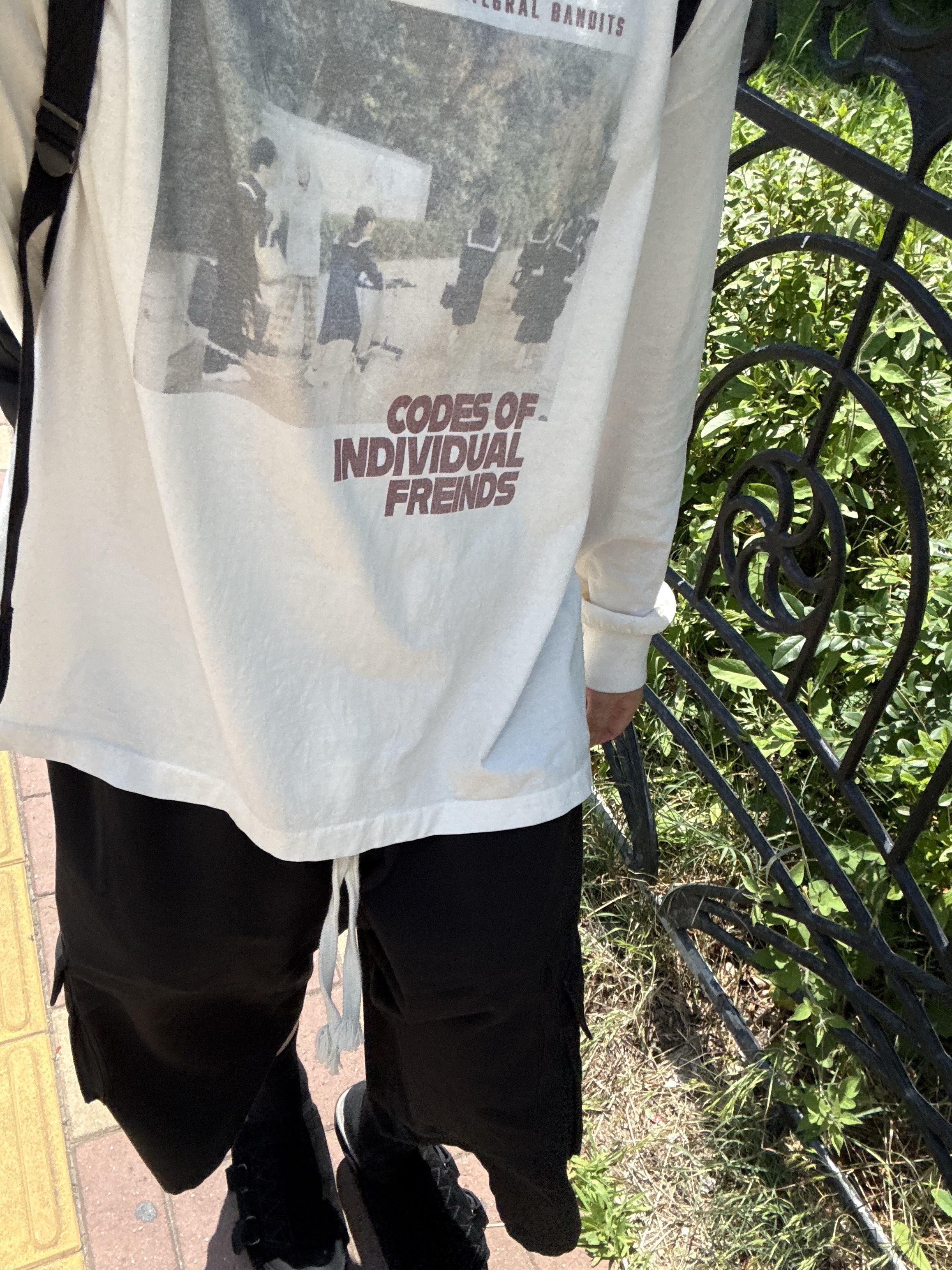 Polyteru Human Index index 1/2 Cargo Pants Black, [프리오더] Polyteru Jumbo Slippers Black 착용 스타일