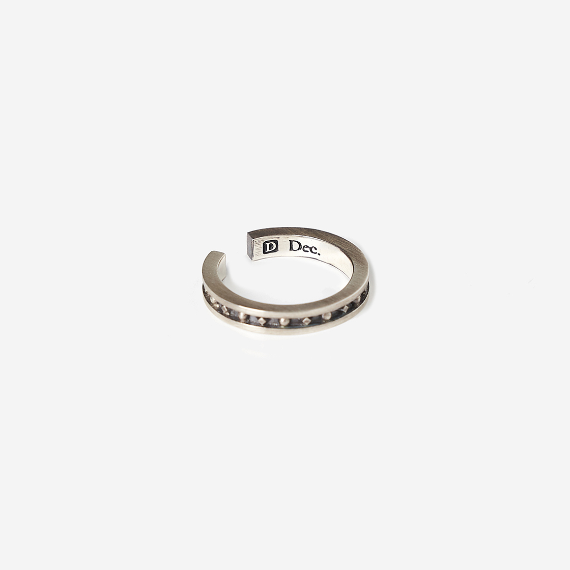 디셈버텐 디테일 오픈 링 스털링 실버(December Ten Detail Open Ring Sterling Silver) - 2