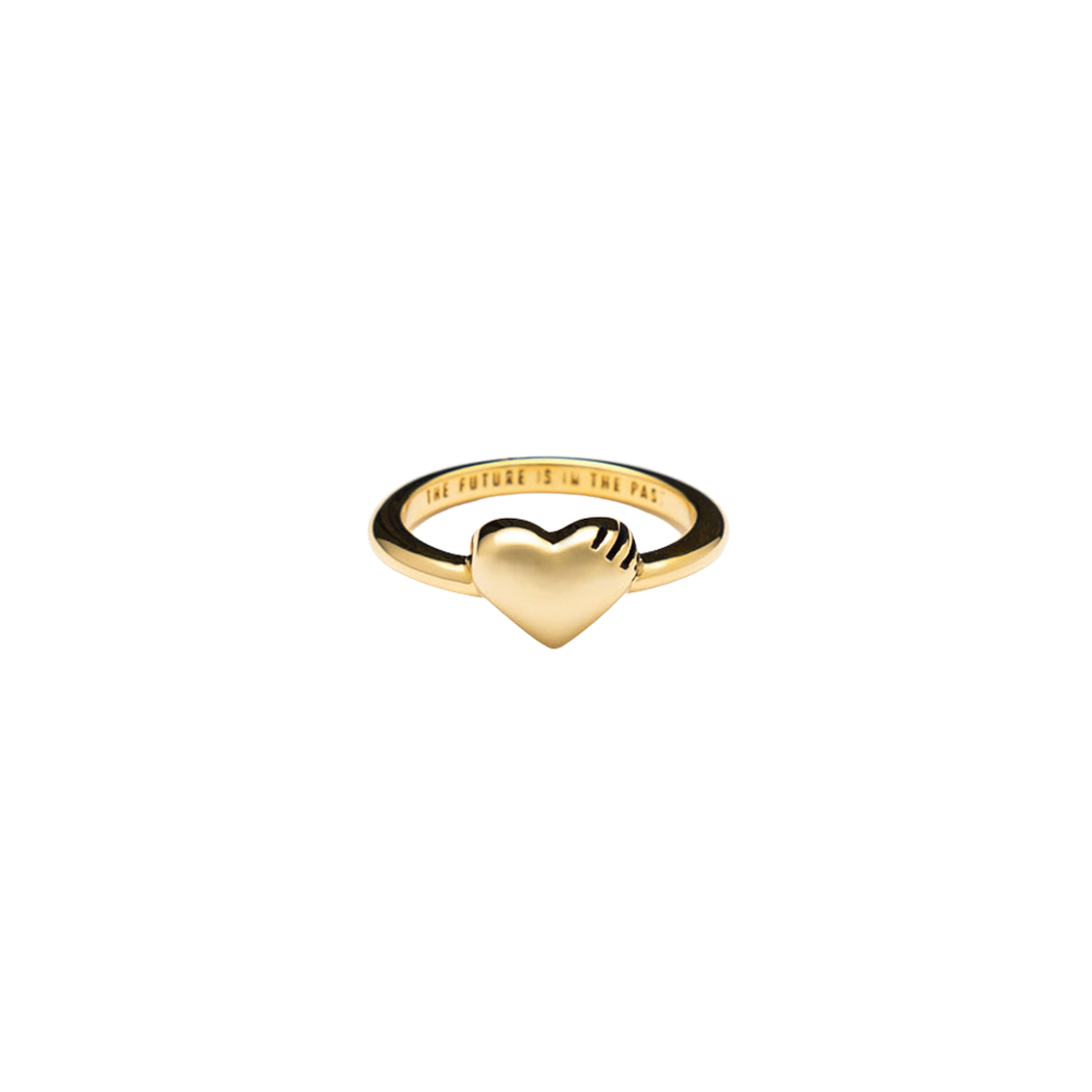 HM29GD068 Human Made Heart Silver Ring Gold - 대표 이미지 #1