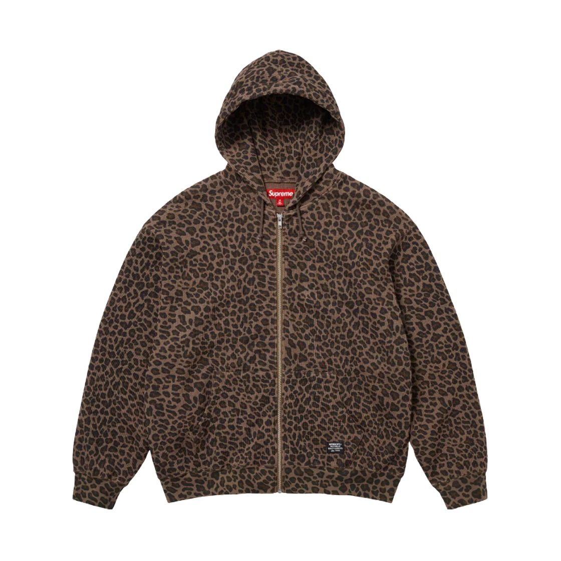 Supreme Supreme Thermal Hooded Zip Up Leopard - 25SS · S