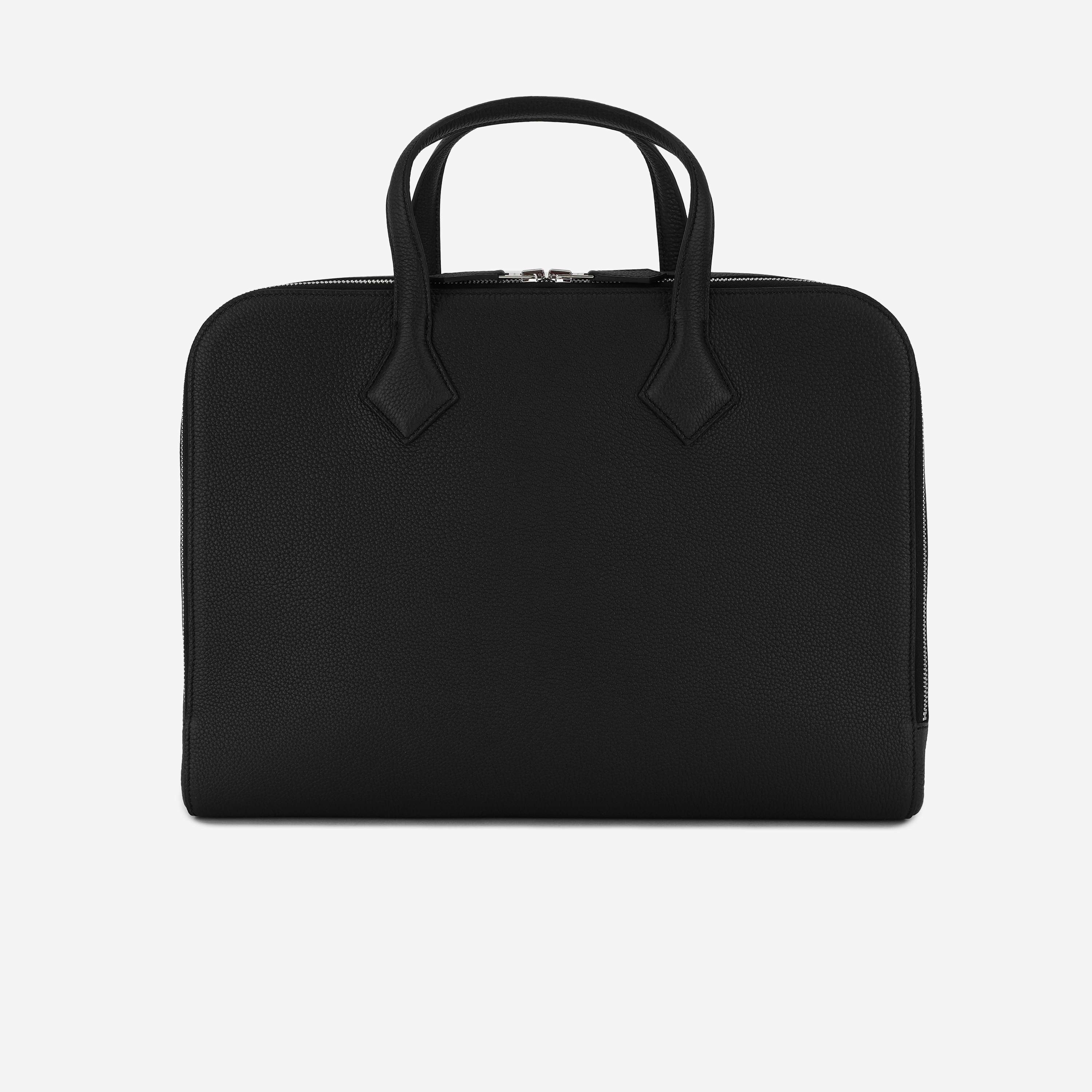 Hermes Victoria Light Briefcase Togo & Palladium Noir