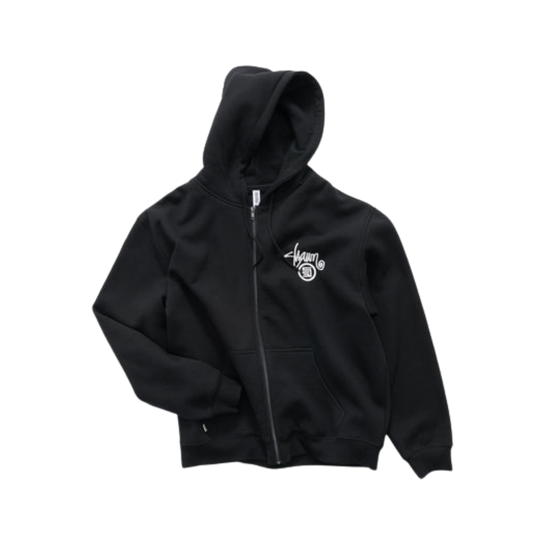 에스더블 숀 닷 집 스루 후드 블랙(S/Double Shawn Dot Zip Through Hoodie Black)