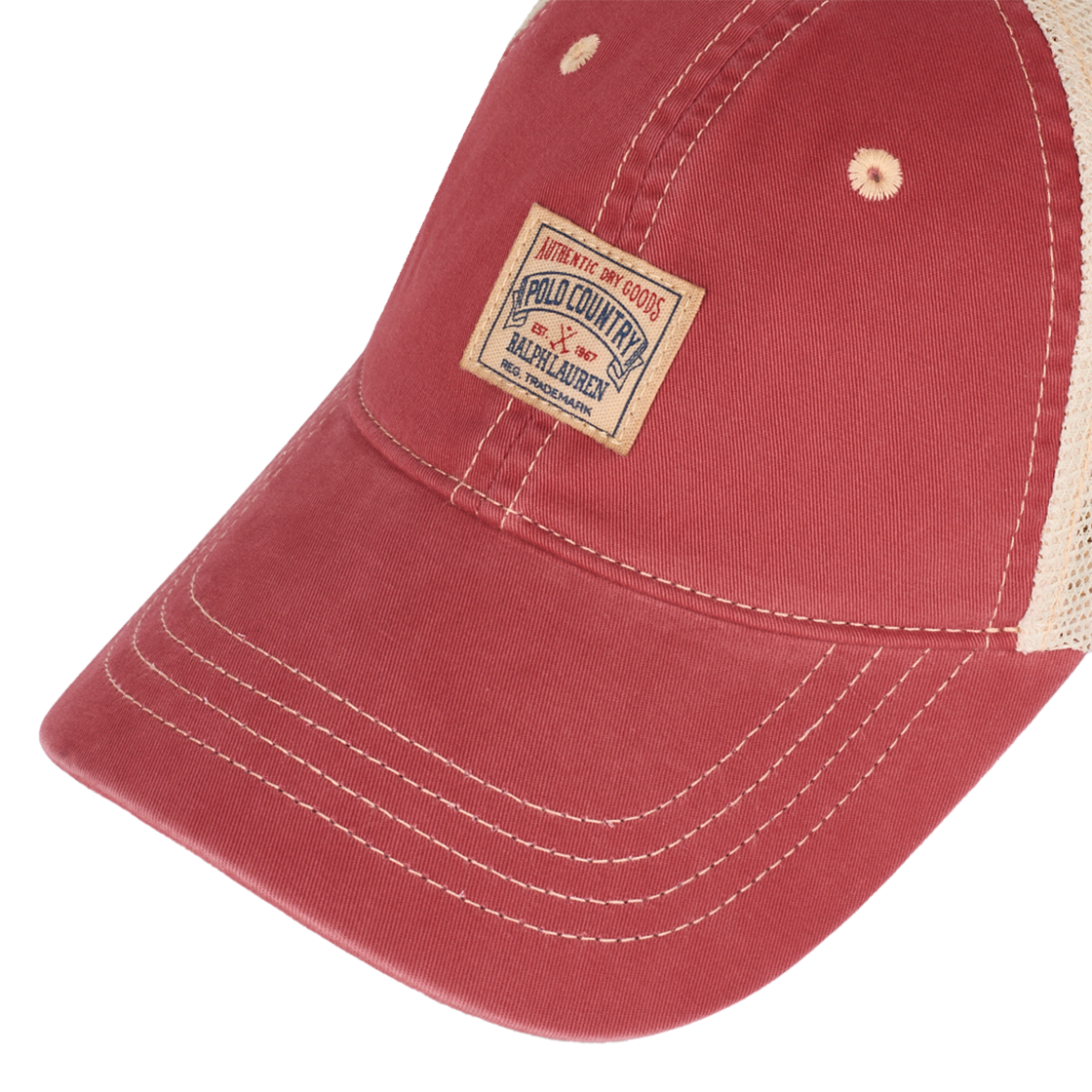 KM5CHTCRLA7RD [30% 적립] Polo Ralph Lauren Polo Country Twill Trucker Cap Nantucket Red - 25FW - #4