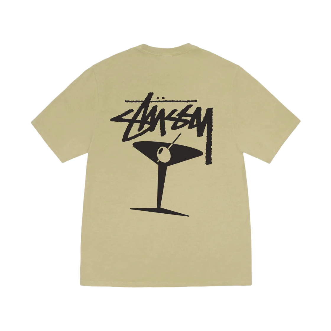 1905149 Stussy Martini T-Shirt Pigment Dyed Elm