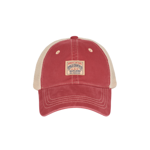 KM5CHTCRLA7RD [30% 적립] Polo Ralph Lauren Polo Country Twill Trucker Cap Nantucket Red - 25FW