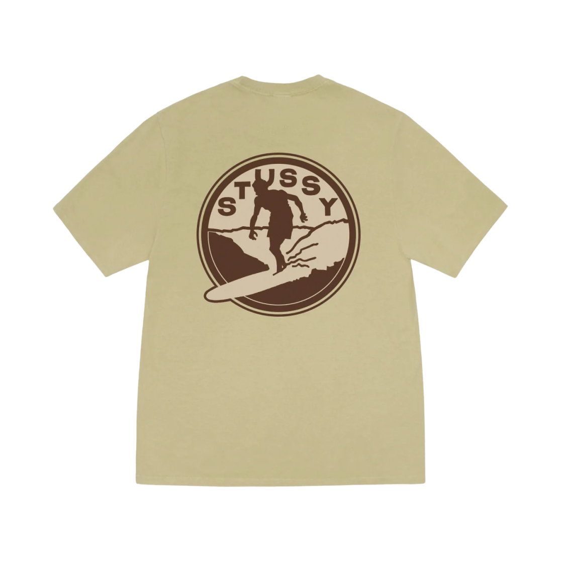 1905110 Stussy Surf Club T-Shirt Pigment Dyed Elm