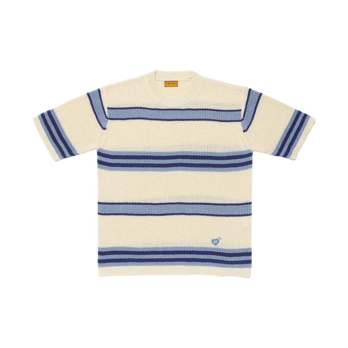 HM29CS029 Human Made Striped S/S Knit Blue