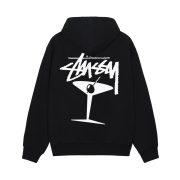 Stussy Martini Zip Hoodie Black