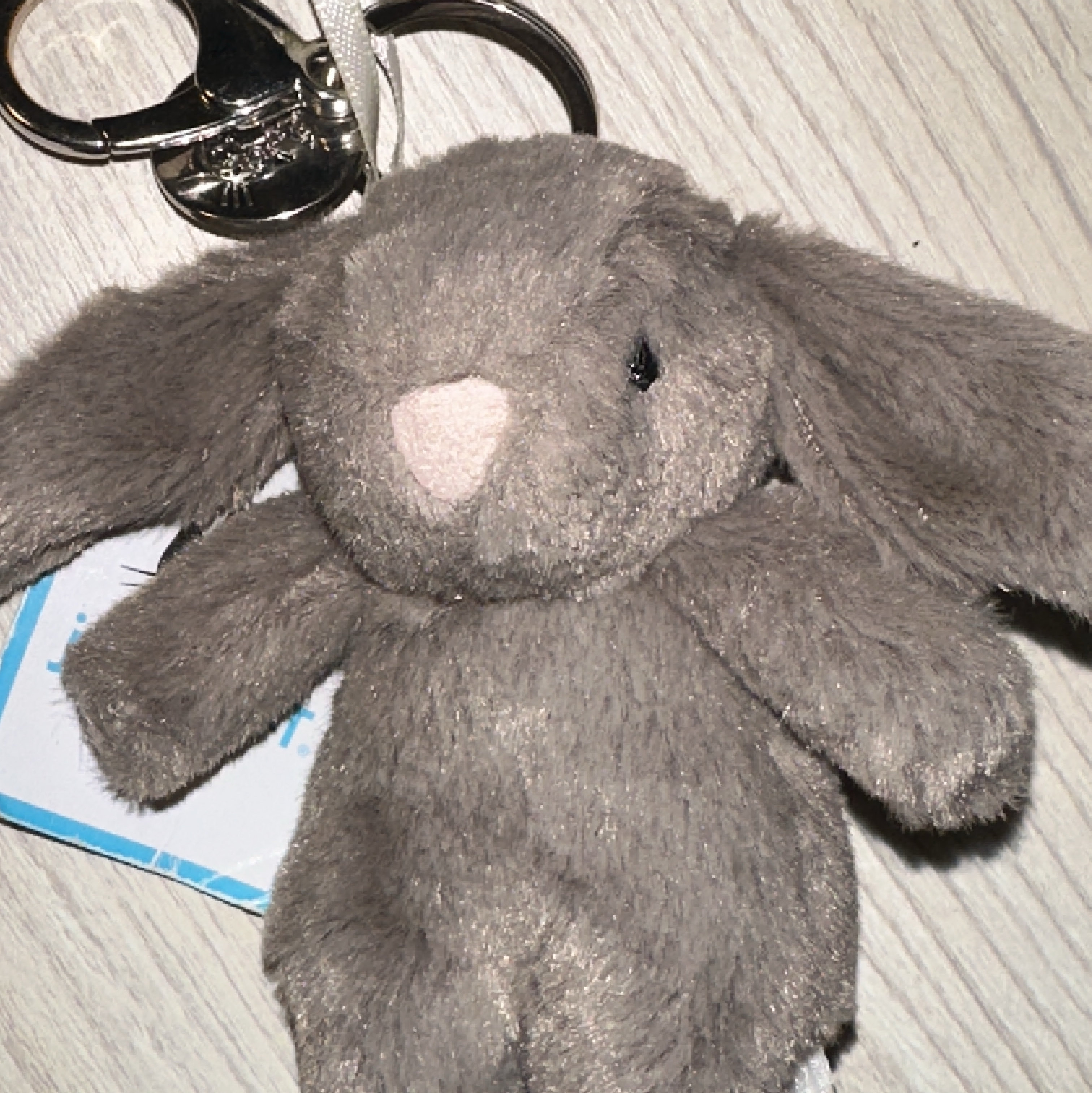 Human Made Heart Carabiner Silver, Jellycat Bartholomew Bear Bag Charm Brown 착용 스타일 - 2
