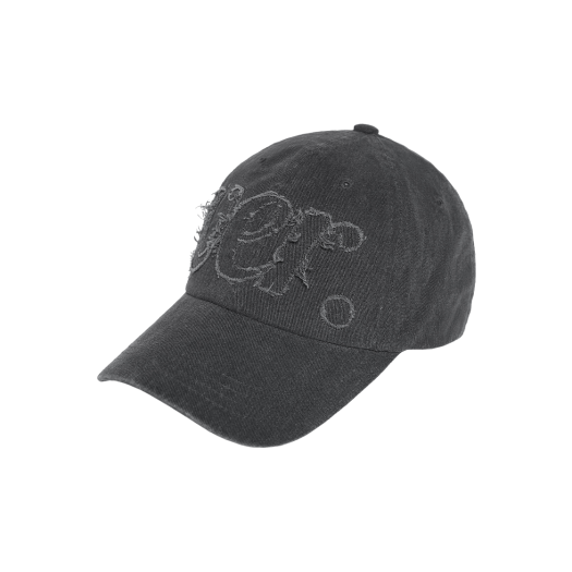 HW-BC213P/CH VERUTUM BC213P Big Version Applique Pigment Ball Cap Charcoal