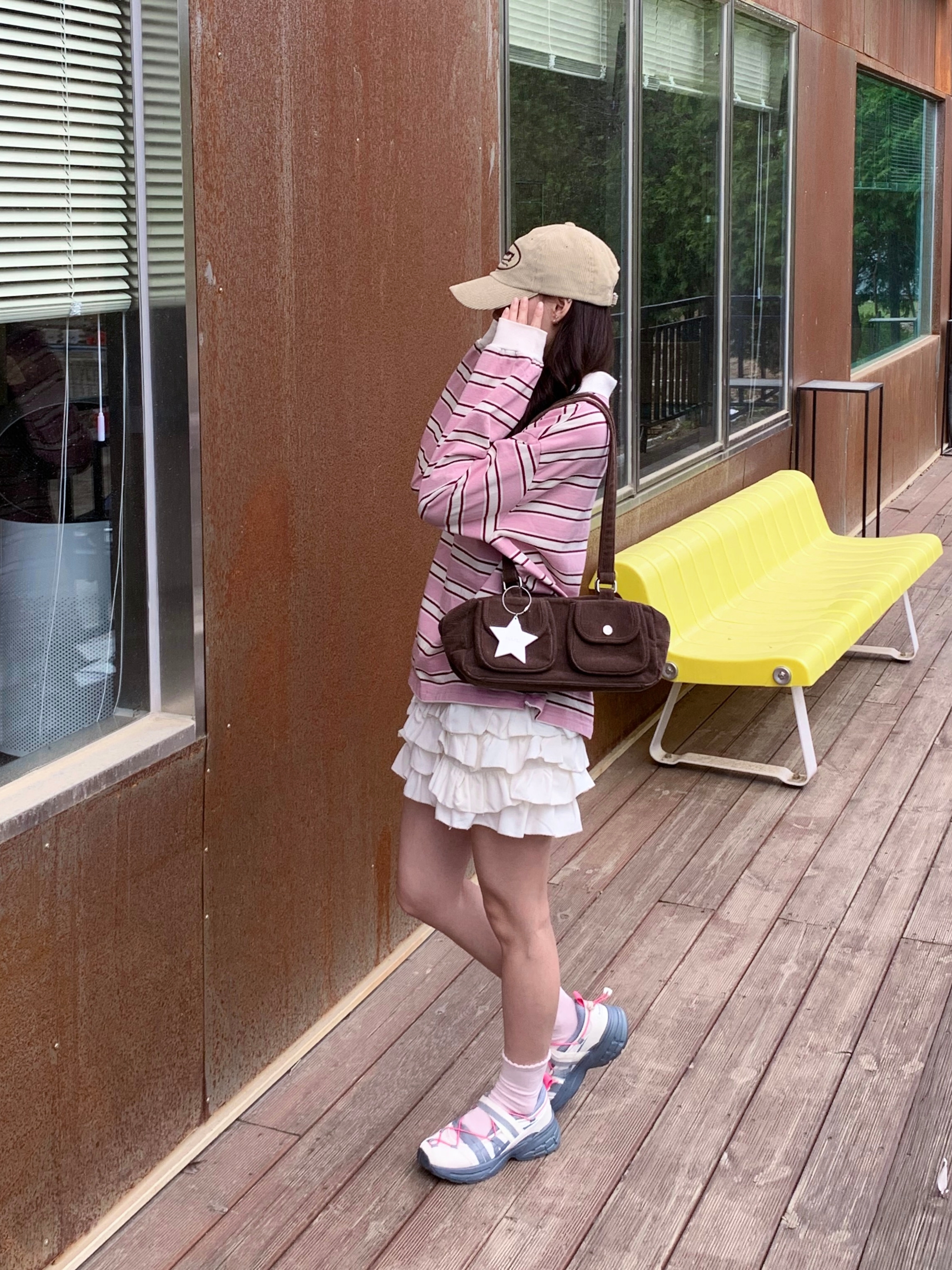 le coq sportif Reto Mary Jane Ivory 착용 스타일 - 4