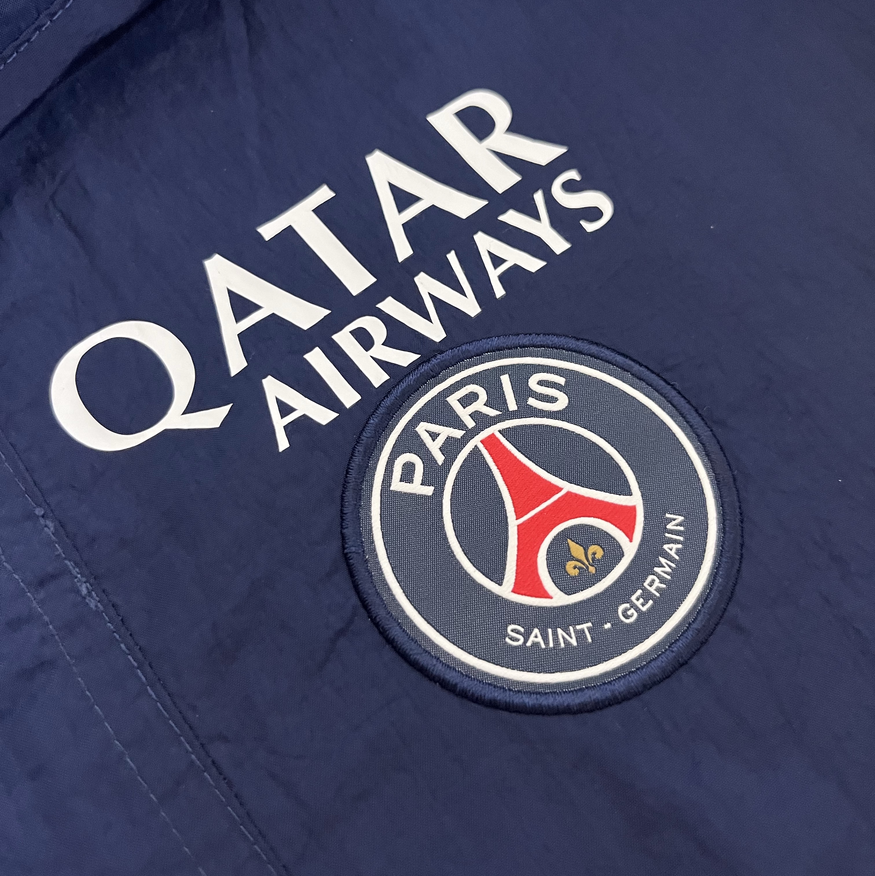 Nike Paris Saint-Germain Strike Woven Soccer Jacket Midnight Navy 착용 스타일 - 2
