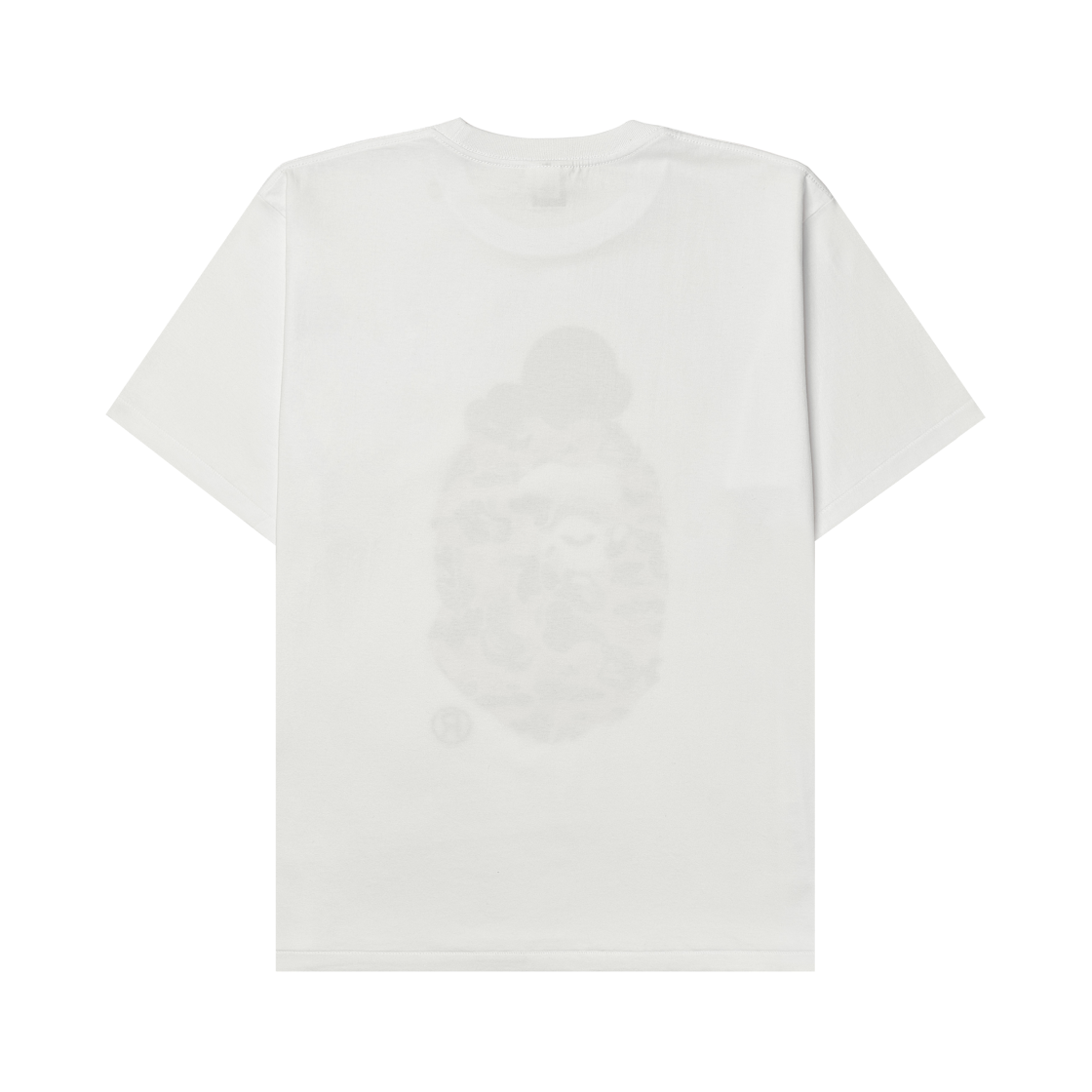 - BAPE ABC Camo Milo on Big Ape T-Shirt White Blue - #2