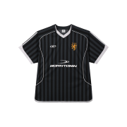 BORN TO WIN Symbol B Soccer Stripe Jersey Black
