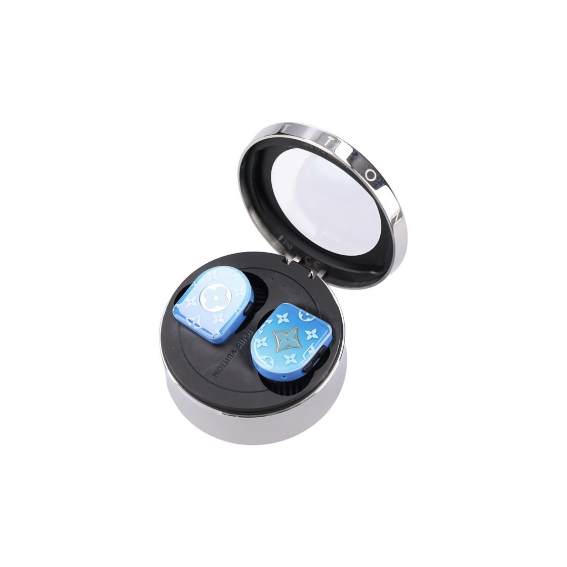 ITCML593T7P3 LOUIS VUITTON Horizon Wireless Earphones in Stainless Steel Blue Water - #2