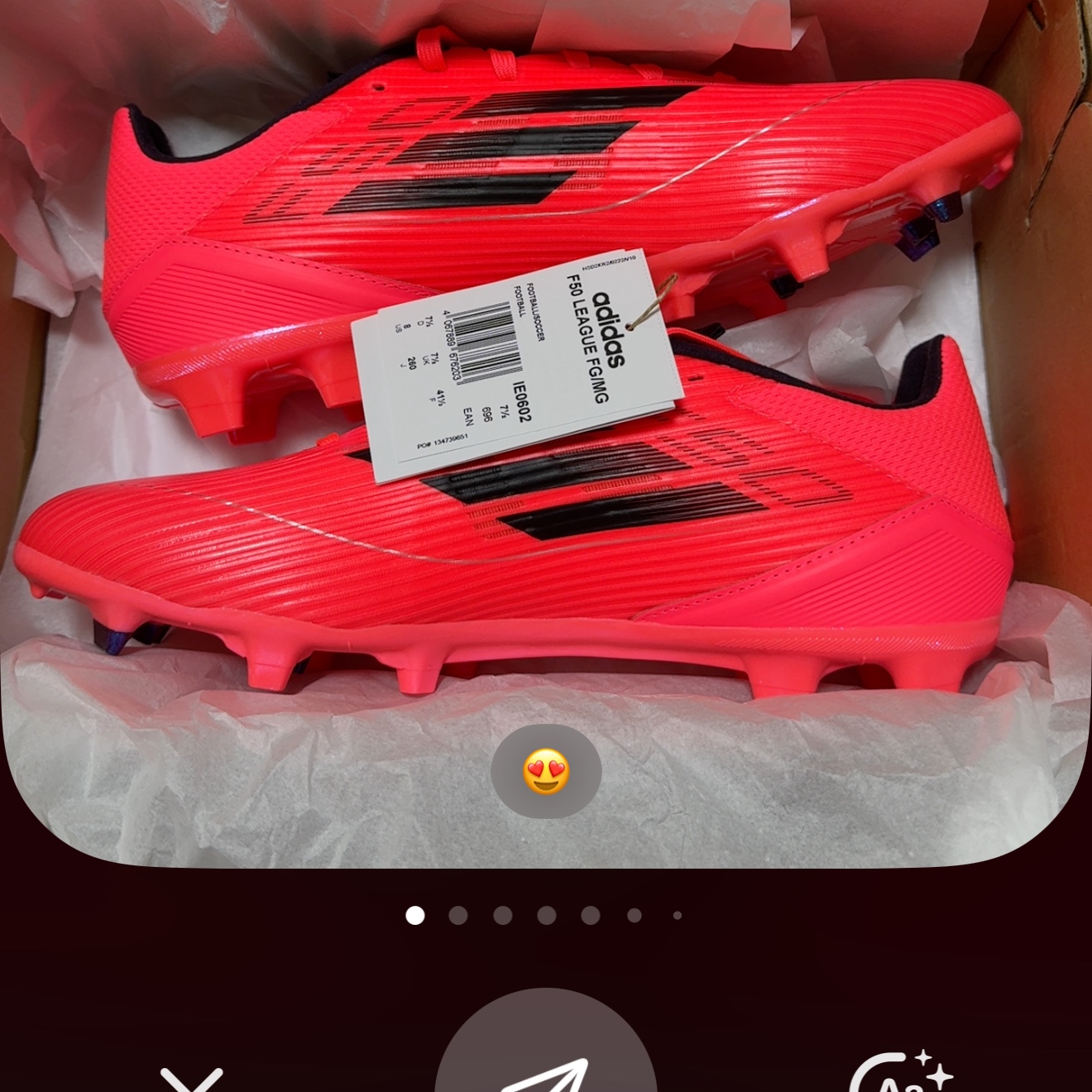 Adidas F50 League FG/MG Turbo Aurora Black 착용 스타일