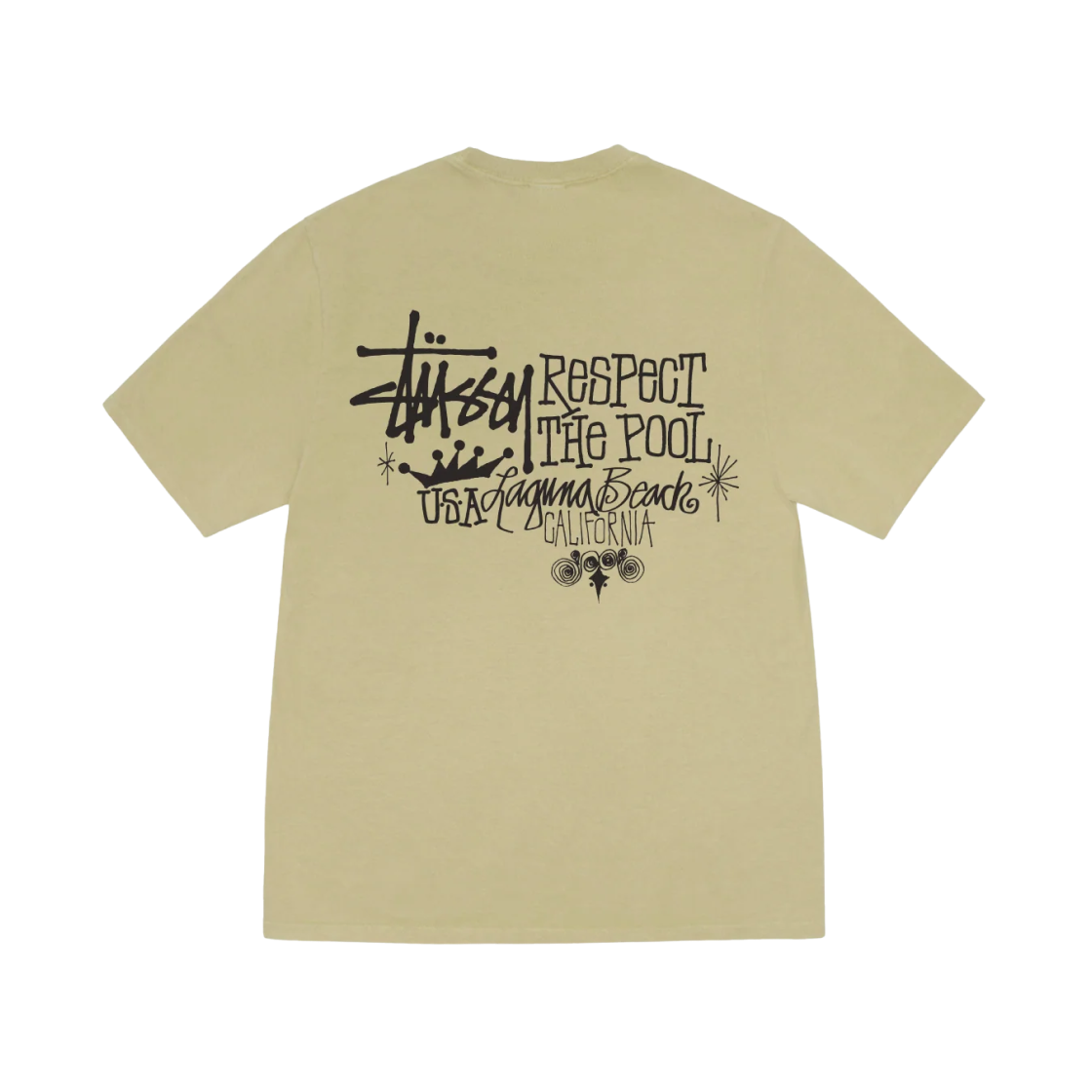 1905152 Stussy Respect The Pool T-Shirt Pigment Dyed Elm