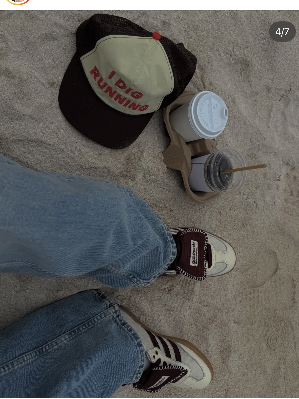 Alex Zono I Dig Running Trucker Hat OG Brown 착용 스타일 - 3