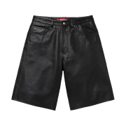 Supreme Baggy Leather Shorts Black - 25SS