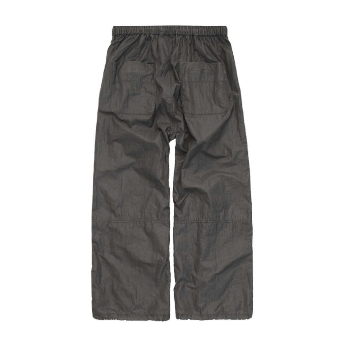 PL5OTP0501AN Polyteru Glossy Track Pants Khaki Gray - #3