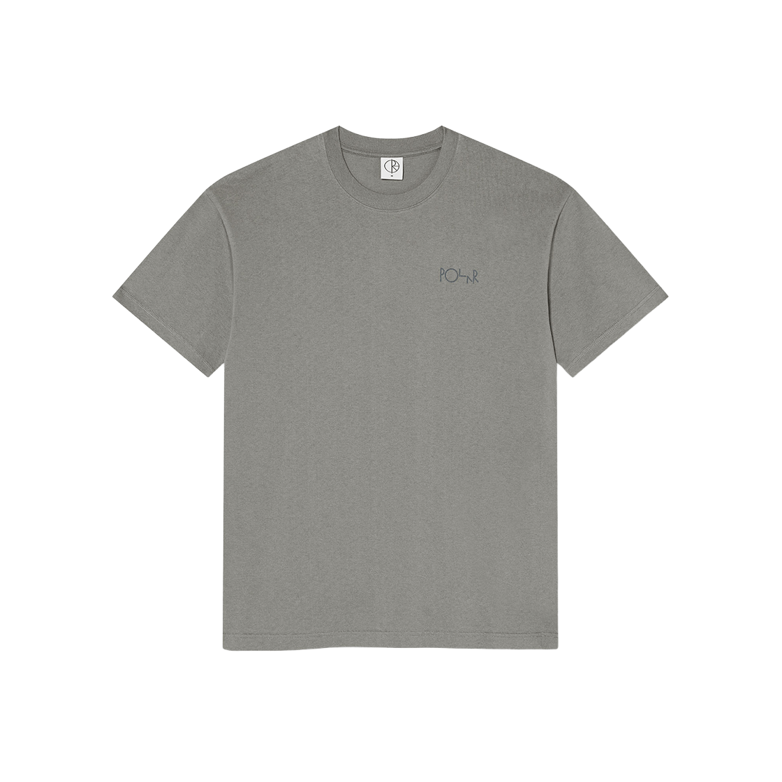 P000BKDG Polar Skate Co. Contrast Stroke Logo Tee Grey