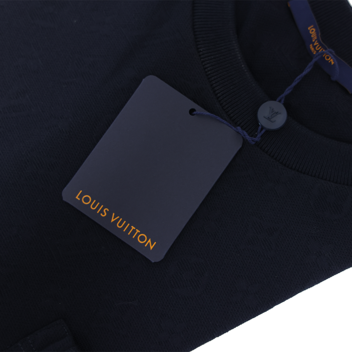 루이비통 1A7XRS 포켓 티셔츠 네이비(LOUIS VUITTON Pocket T-Shirt in Navy) - 4