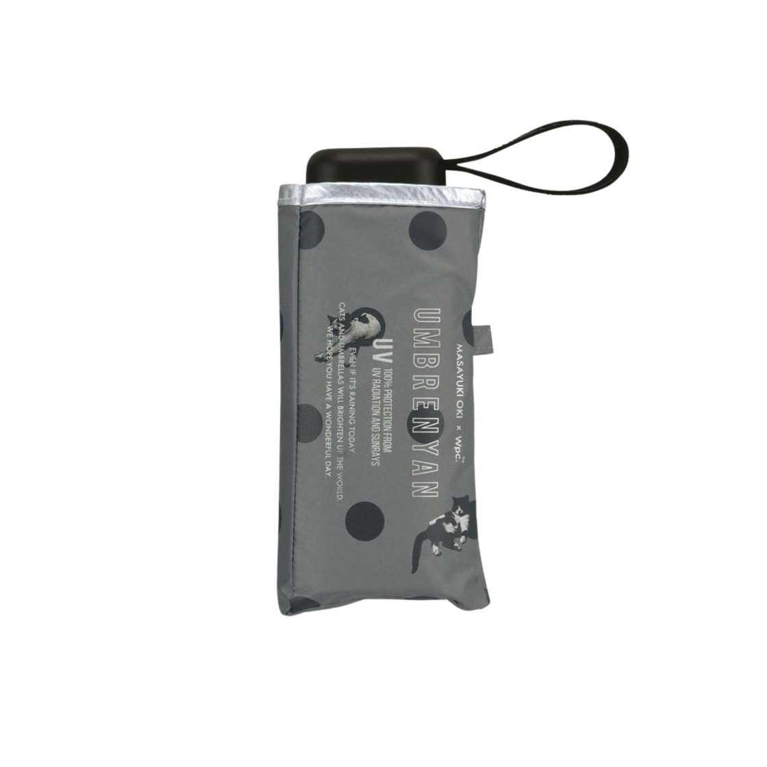 WPC x 마사유키 오키 닷 미니 파라솔 폴딩 그레이(WPC x Masayuki Oki Dot Mini Parasol Folding Gray)