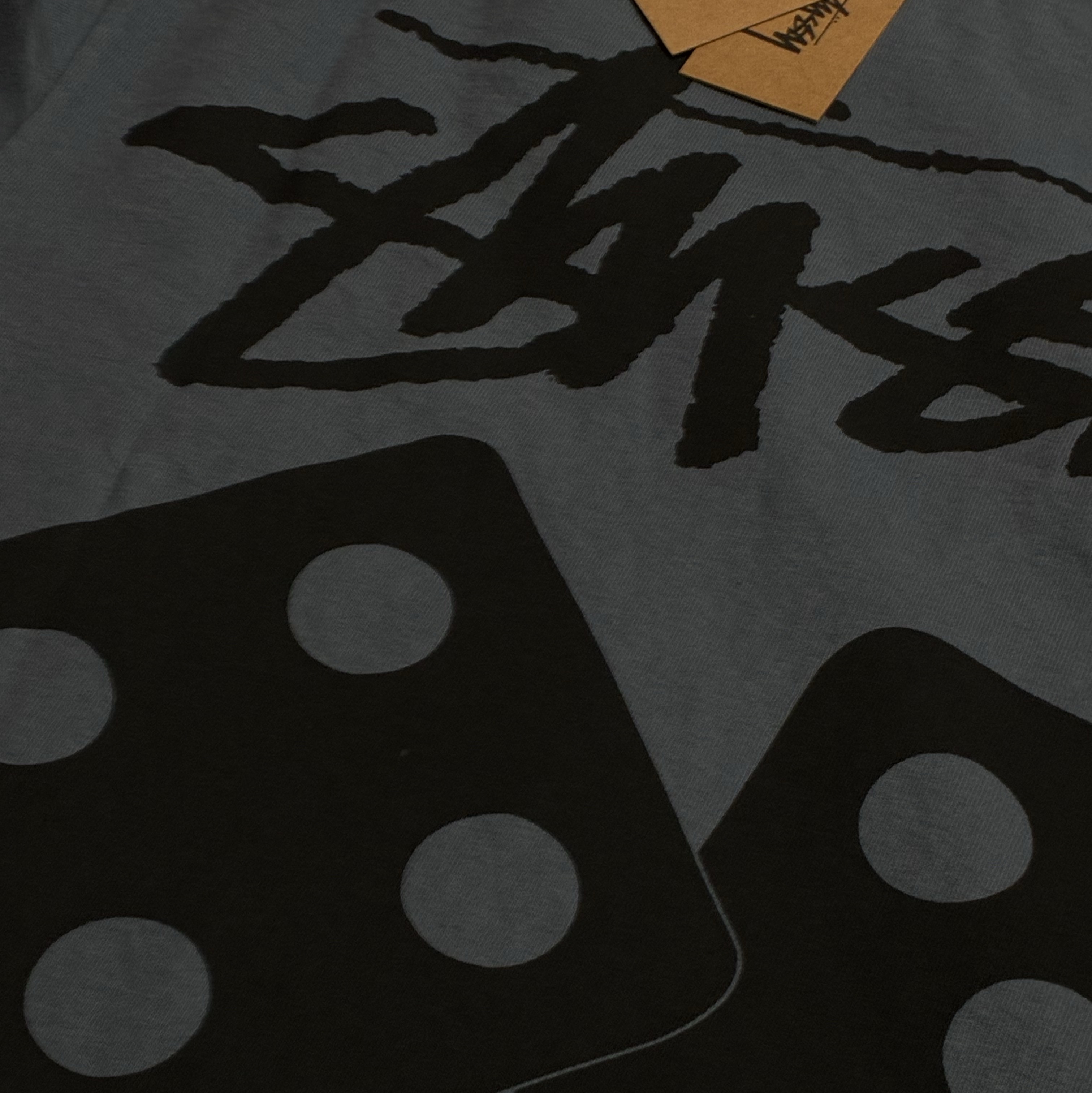 Stussy Pigment Dyed Dice T-Shirt Navy 착용 스타일