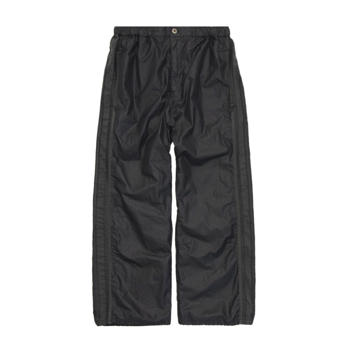 PL5OTP0501B0 Polyteru Glossy Track Pants Black - 대표 이미지 #1