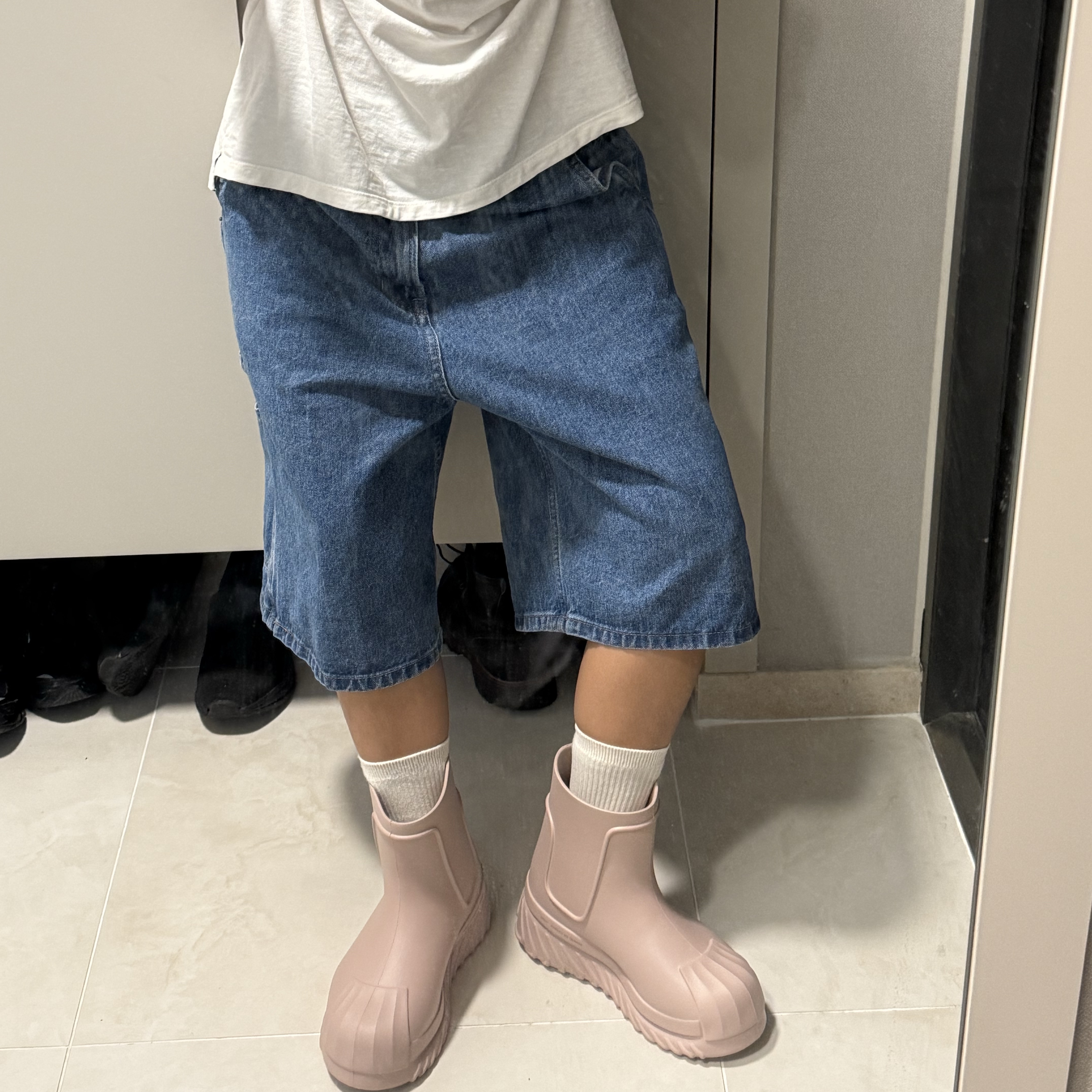 (W) Adidas Adifom Superstar Boot Wonder Taupe 착용 스타일 - 2