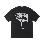 Stussy Martini T-Shirt Pigment Dyed Black
