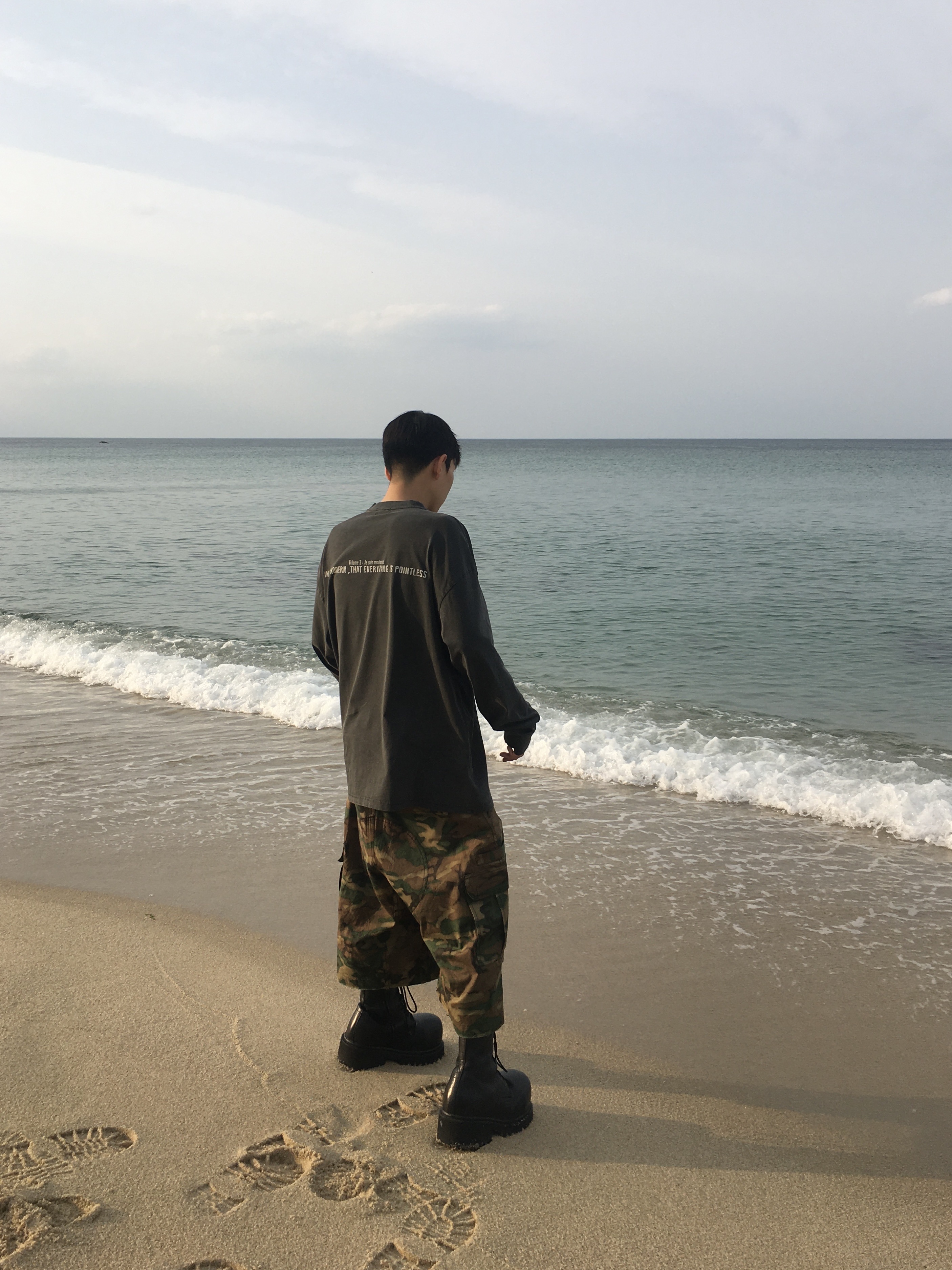 Balenciaga Stomper Bootie Black, Awende Volume 3 Long Sleeve 착용 스타일 - 2