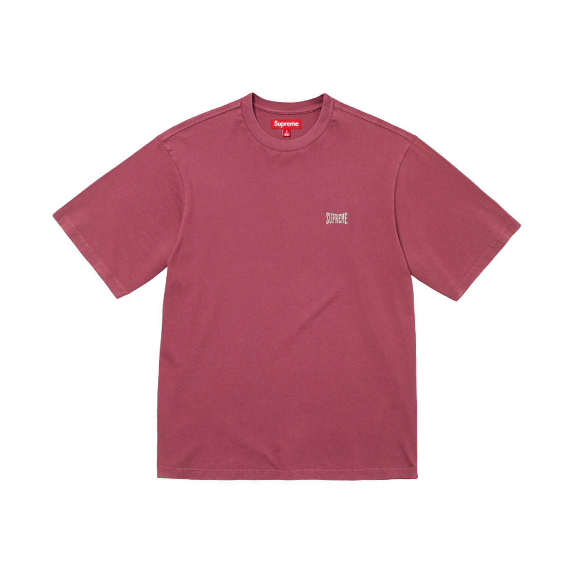 슈프림 웜 업 워시드 숏슬리브 탑 마룬 - 25SS