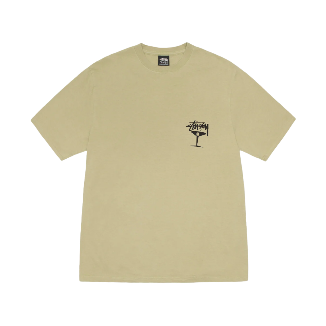 스투시 마티니 티셔츠 피그먼트 다이드 엘름(Stussy Martini T-Shirt Pigment Dyed Elm) - 2