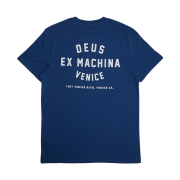 Deus Ex Machina Venice Skull T-Shirt Mechanic Blue