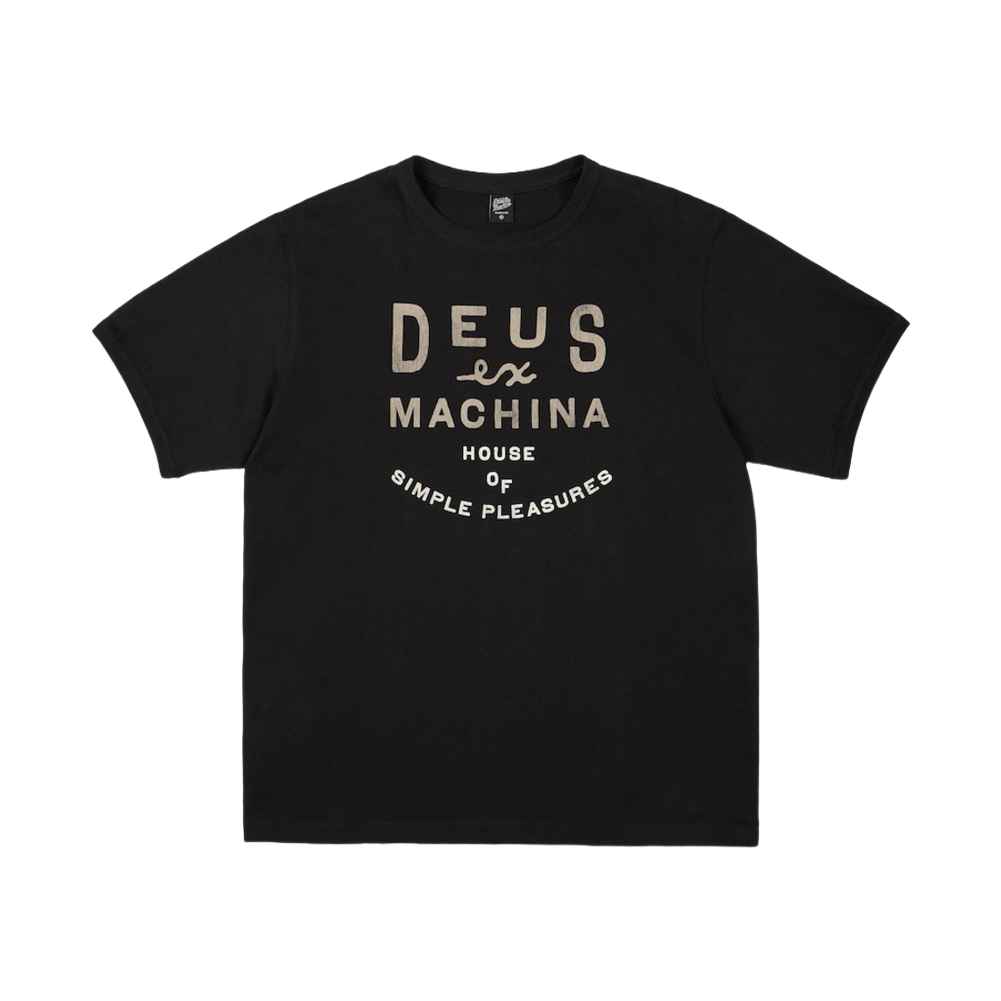 D252UTS060-099 Deus Ex Machina House of Simple Pleasures Ringer T-Shirt Black