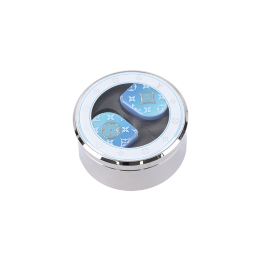ITCML593T7P3 LOUIS VUITTON Horizon Wireless Earphones in Stainless Steel Blue Water