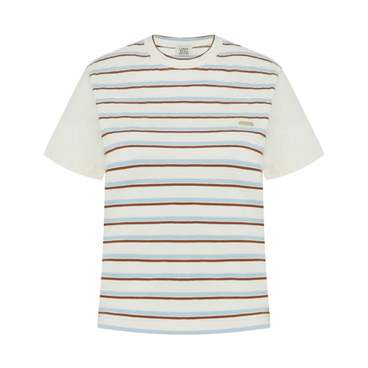 2025HT2061CRF Letter From Moon Venue Stripe T-Shirt Cream