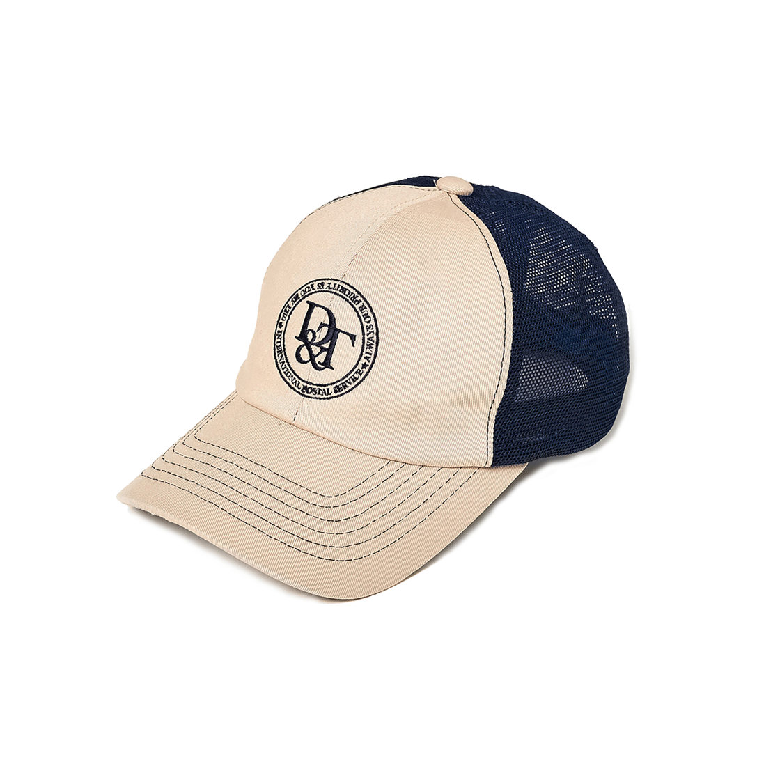 D24C01 December Ten D&T Trucker Cap Beige - 대표 이미지 #1