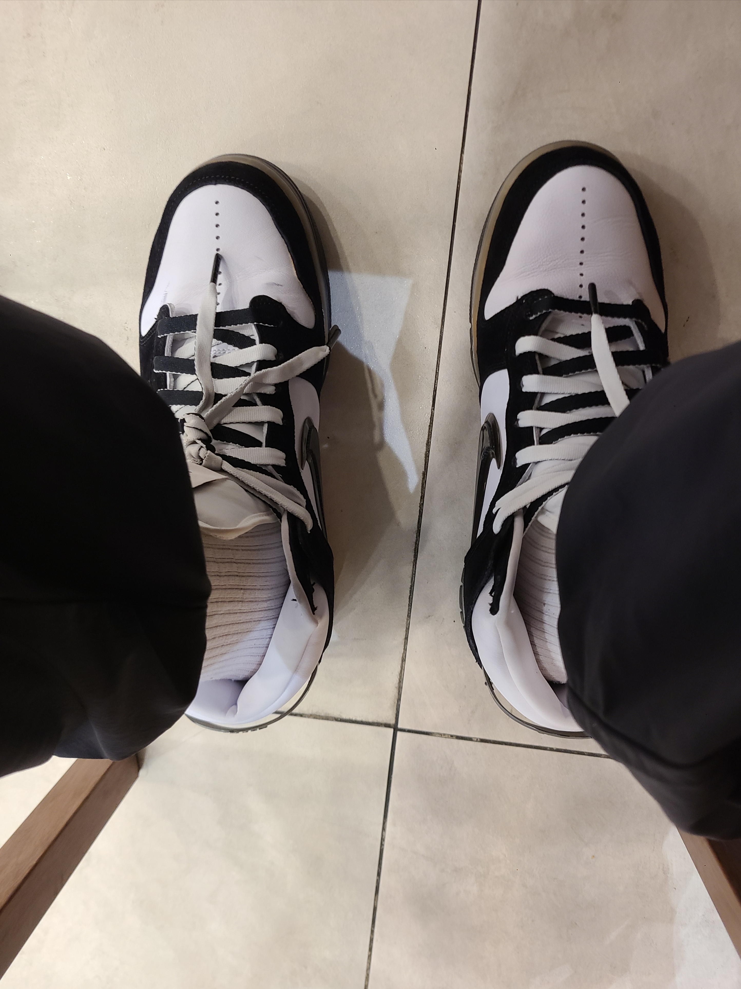 Nike Tech Woven Flash Jacket Reflect Silver Black - Asia, Nike x Slam Jam Dunk High SP Clear Black 착용 스타일 - 2