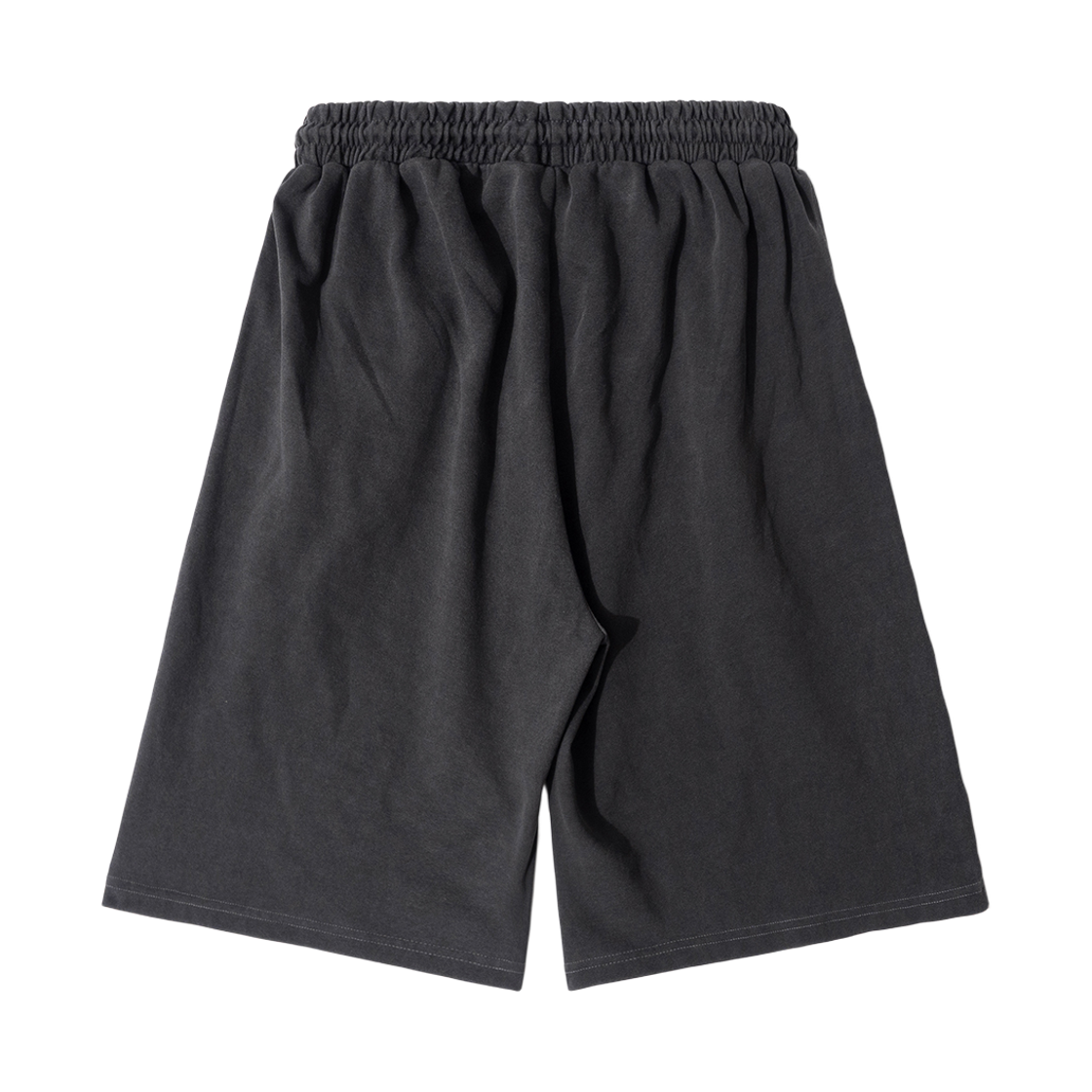 큐티에잇 가먼츠 피그먼트 와이드 버뮤다 스웻 쇼츠 차콜(QT8 GARMENTS Pigment Wide Bermuda Sweat Shorts Charcoal) - 2