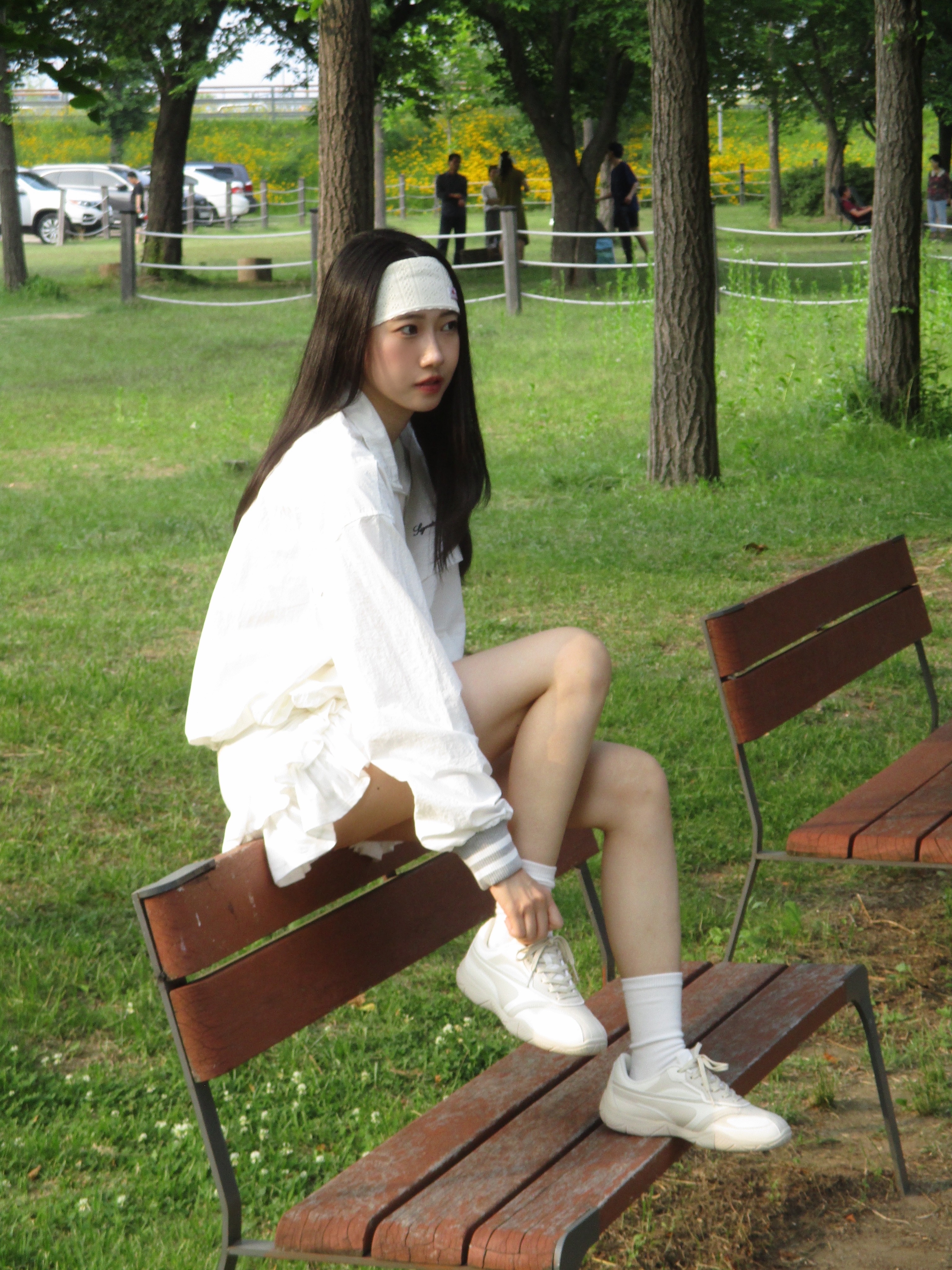 le coq sportif La Plie Beige 착용 스타일 - 1