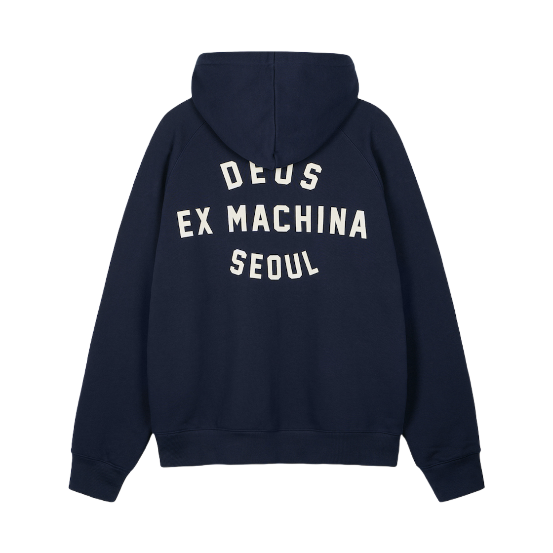 D251UHD010-065 Deus Ex Machina Seoul College Address Hoodie Navy