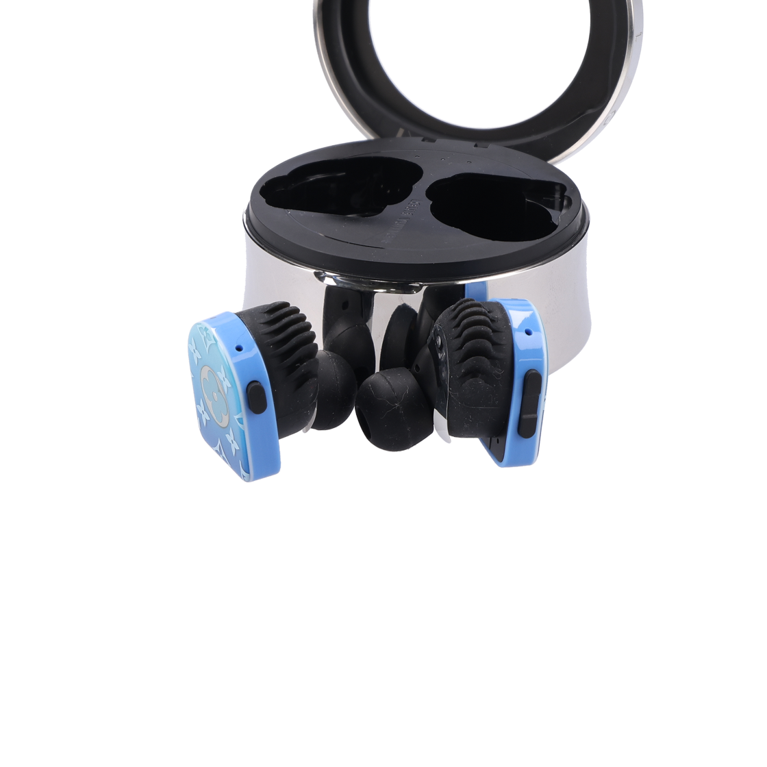 ITCML593T7P3 LOUIS VUITTON Horizon Wireless Earphones in Stainless Steel Blue Water - #5