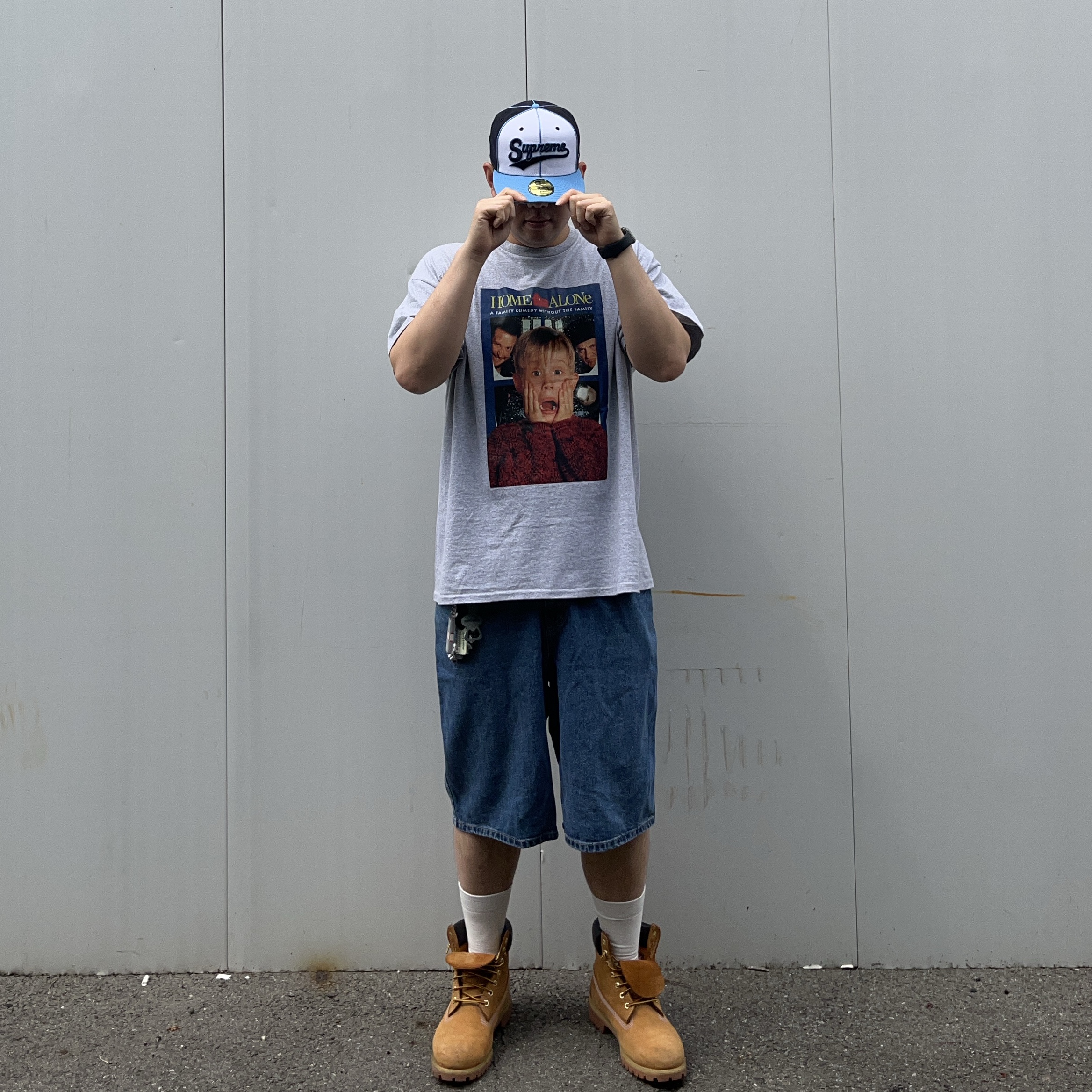 Supreme Piping Script Logo New Era Navy - 25SS, Timberland Premium 6 inch Waterproof Boot Wheat Nubuck - Wide 착용 스타일 - 4